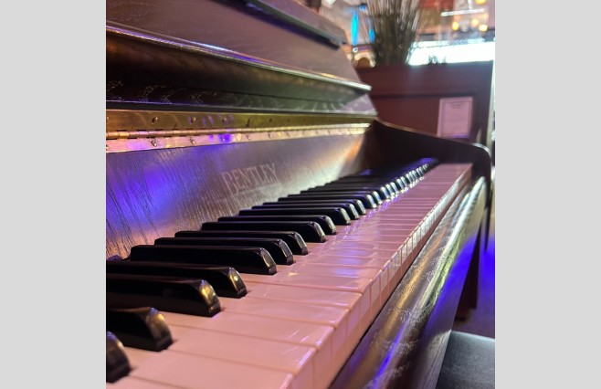 Bentley Dark Satin Oak 108 Upright Piano, Used - All Inclusive Premium Package (SN:150772) - Image 6